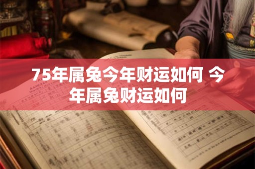 75年属兔今年财运如何 今年属兔财运如何 75年属兔今年财运如何 今年属兔财运如何