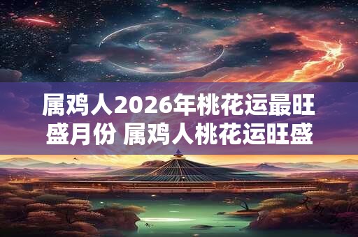 属鸡人2026年桃花运最旺盛月份 属鸡人桃花运旺盛月份 属鸡人2026年桃花运最旺盛月份 属鸡人桃花运旺盛月份