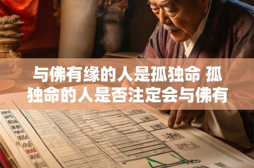 与佛有缘的人是孤独命 孤独命的人是否注定会与佛有缘 与佛有缘的人是孤独命 孤独命的人是否注定会与佛有缘