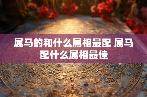 属马的和什么属相最配 属马配什么属相最佳 属马的和什么属相最配 属马配什么属相最佳