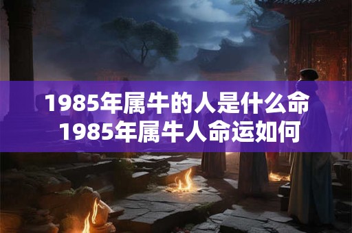 1985年属牛的人是什么命 1985年属牛人命运如何