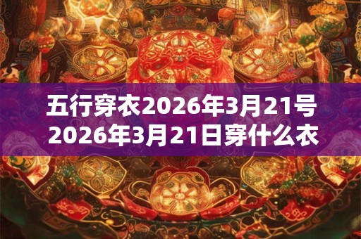 五行穿衣2026年3月21号 2026年3月21日穿什么衣服符合五行理论 五行穿衣2026年3月21号 2026年3月21日穿什么衣服符合五行理论