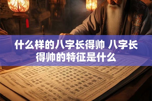什么样的八字长得帅 八字长得帅的特征是什么 什么样的八字长得帅 八字长得帅的特征是什么