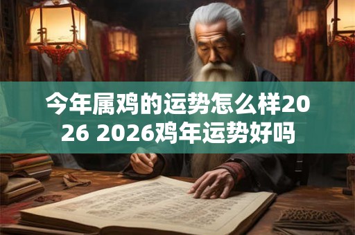 今年属鸡的运势怎么样2026 2026鸡年运势好吗