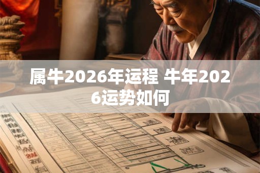 属牛2026年运程 牛年2026运势如何