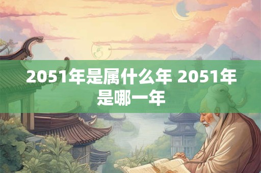 2051年是属什么年 2051年是哪一年