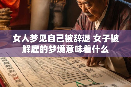 女人梦见自己被辞退 女子被解雇的梦境意味着什么 女人梦见自己被辞退 女子被解雇的梦境意味着什么