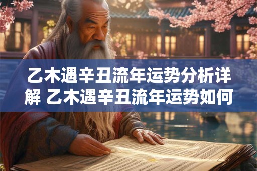 乙木遇辛丑流年运势分析详解 乙木遇辛丑流年运势如何15字 乙木遇辛丑流年运势分析详解 乙木遇辛丑流年运势如何15字