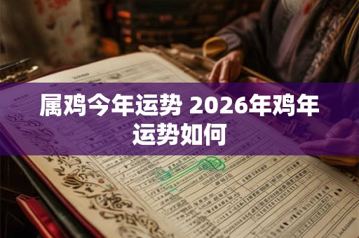 属鸡今年运势 2026年鸡年运势如何