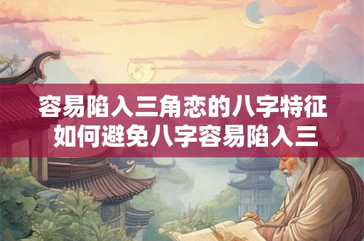 容易陷入三角恋的八字特征 如何避免八字容易陷入三角恋