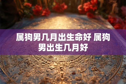 属狗男几月出生命好 属狗男出生几月好 属狗男几月出生命好 属狗男出生几月好