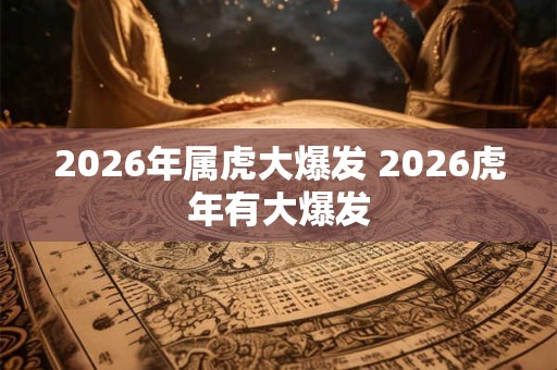 2026年属虎大爆发 2026虎年有大爆发 2026年属虎大爆发 2026虎年有大爆发