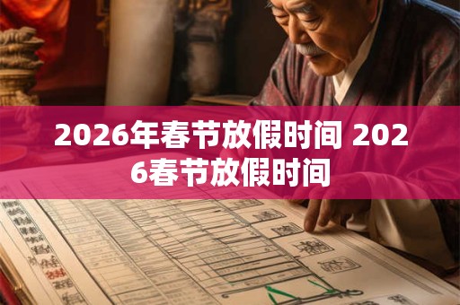 2026年春节放假时间 2026春节放假时间