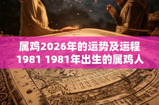 属鸡2026年的运势及运程1981 1981年出生的属鸡人2026年的运势如何