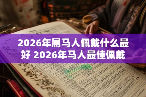 2026年属马人佩戴什么最好 2026年马人最佳佩戴 2026年属马人佩戴什么最好 2026年马人最佳佩戴