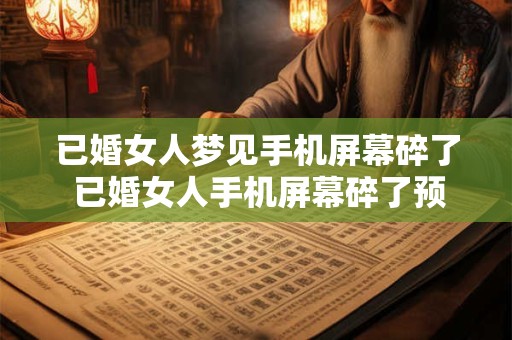 已婚女人梦见手机屏幕碎了 已婚女人手机屏幕碎了预示什么 已婚女人梦见手机屏幕碎了 已婚女人手机屏幕碎了预示什么