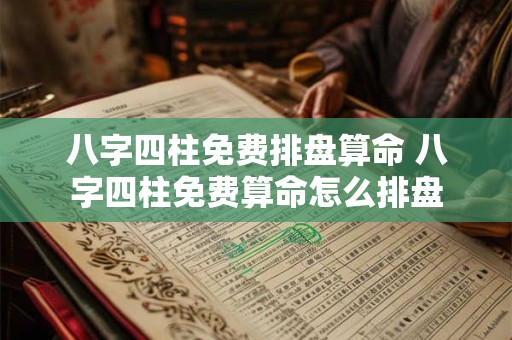 八字四柱免费排盘算命 八字四柱免费算命怎么排盘 八字四柱免费排盘算命 八字四柱免费算命怎么排盘