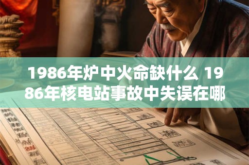 1986年炉中火命缺什么 1986年核电站事故中失误在哪