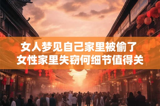 女人梦见自己家里被偷了 女性家里失窃何细节值得关注