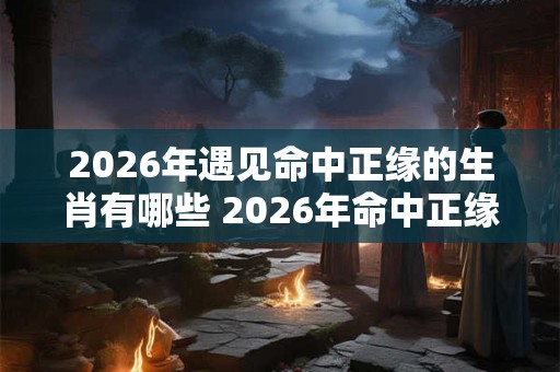 2026年遇见命中正缘的生肖有哪些 2026年命中正缘生肖是哪些