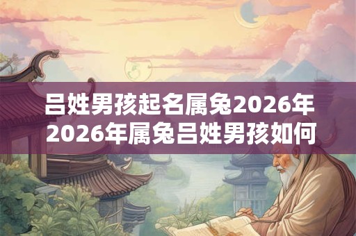 吕姓男孩起名属兔2026年 2026年属兔吕姓男孩如何起名