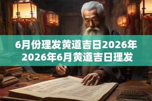 6月份理发黄道吉日2026年 2026年6月黄道吉日理发是哪天 6月份理发黄道吉日2026年 2026年6月黄道吉日理发是哪天