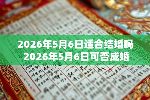 2026年5月6日适合结婚吗 2026年5月6日可否成婚 2026年5月6日适合结婚吗 2026年5月6日可否成婚