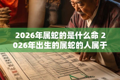 2026年属蛇的是什么命 2026年出生的属蛇的人属于哪种命 2026年属蛇的是什么命 2026年出生的属蛇的人属于哪种命