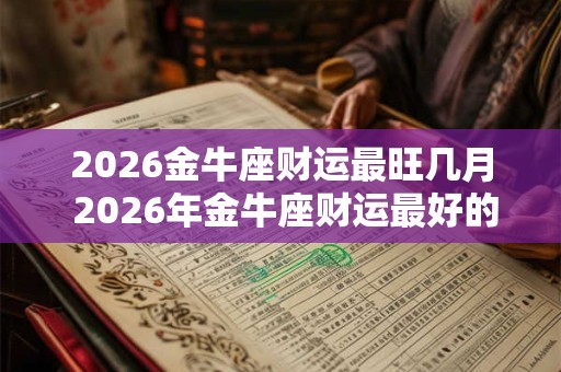 2026金牛座财运最旺几月 2026年金牛座财运最好的月份