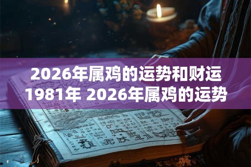 2026年属鸡的运势和财运1981年 2026年属鸡的运势和财运如何 2026年属鸡的运势和财运1981年 2026年属鸡的运势和财运如何
