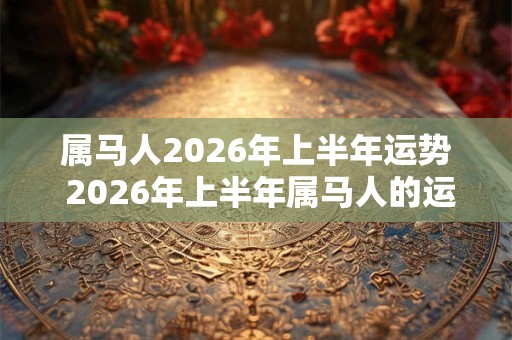 属马人2026年上半年运势 2026年上半年属马人的运势如何 属马人2026年上半年运势 2026年上半年属马人的运势如何