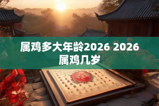 属鸡多大年龄2026 2026属鸡几岁 属鸡多大年龄2026 2026属鸡几岁