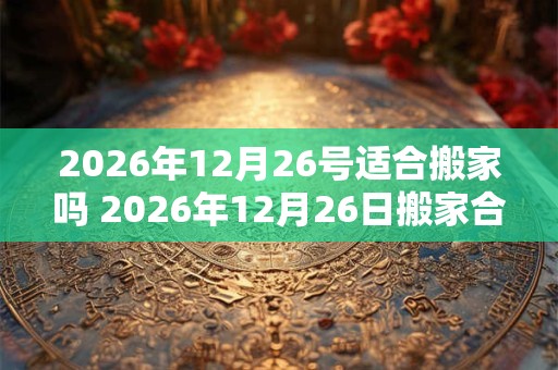 2026年12月26号适合搬家吗 2026年12月26日搬家合适吗