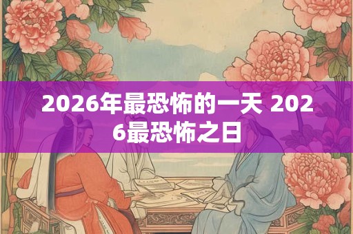 2026年最恐怖的一天 2026最恐怖之日 2026年最恐怖的一天 2026最恐怖之日