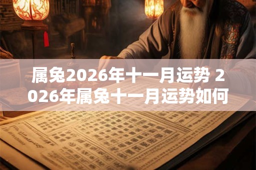 属兔2026年十一月运势 2026年属兔十一月运势如何 属兔2026年十一月运势 2026年属兔十一月运势如何