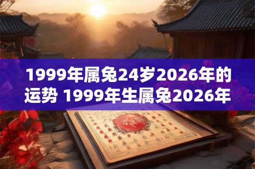 1999年属兔24岁2026年的运势 1999年生属兔2026年运势如何