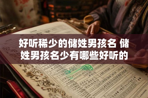 好听稀少的储姓男孩名 储姓男孩名少有哪些好听的 好听稀少的储姓男孩名 储姓男孩名少有哪些好听的