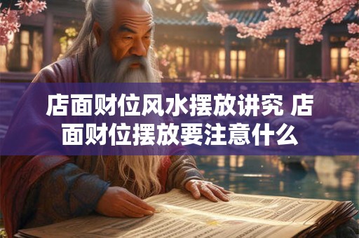 店面财位风水摆放讲究 店面财位摆放要注意什么 店面财位风水摆放讲究 店面财位摆放要注意什么