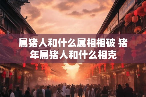 属猪人和什么属相相破 猪年属猪人和什么相克