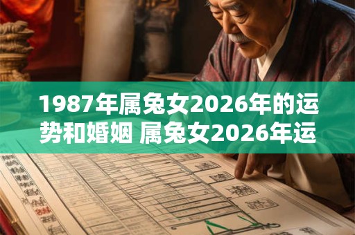 1987年属兔女2026年的运势和婚姻 属兔女2026年运势及婚姻如何