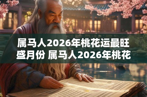 属马人2026年桃花运最旺盛月份 属马人2026年桃花伊始月是哪个 属马人2026年桃花运最旺盛月份 属马人2026年桃花伊始月是哪个
