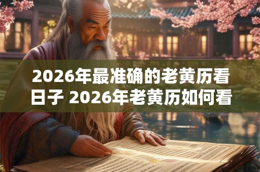 2026年最准确的老黄历看日子 2026年老黄历如何看日子