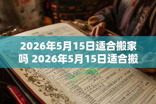2026年5月15日适合搬家吗 2026年5月15日适合搬家吗 2026年5月15日适合搬家吗 2026年5月15日适合搬家吗