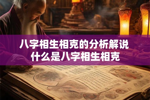 八字相生相克的分析解说 什么是八字相生相克 八字相生相克的分析解说 什么是八字相生相克