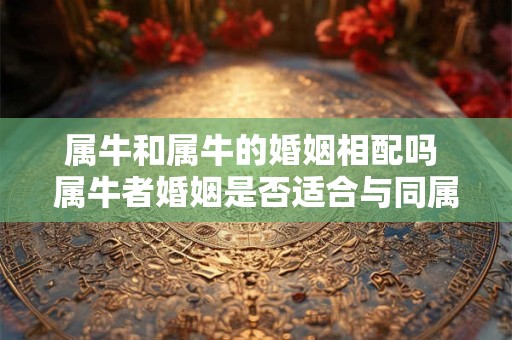 属牛和属牛的婚姻相配吗 属牛者婚姻是否适合与同属牛者