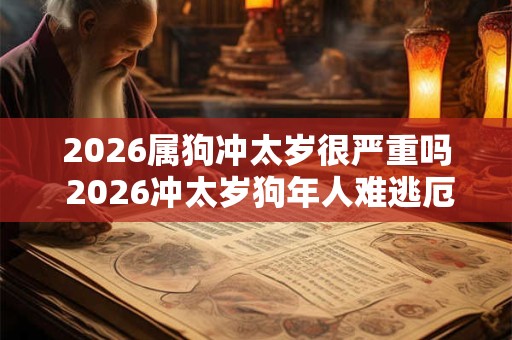 2026属狗冲太岁很严重吗 2026冲太岁狗年人难逃厄运 2026属狗冲太岁很严重吗 2026冲太岁狗年人难逃厄运