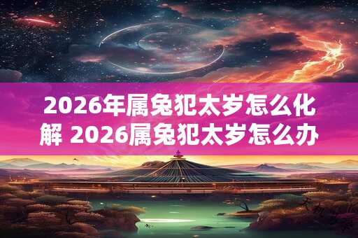 2026年属兔犯太岁怎么化解 2026属兔犯太岁怎么办