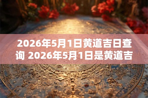 2026年5月1日黄道吉日查询 2026年5月1日是黄道吉日吗 2026年5月1日黄道吉日查询 2026年5月1日是黄道吉日吗