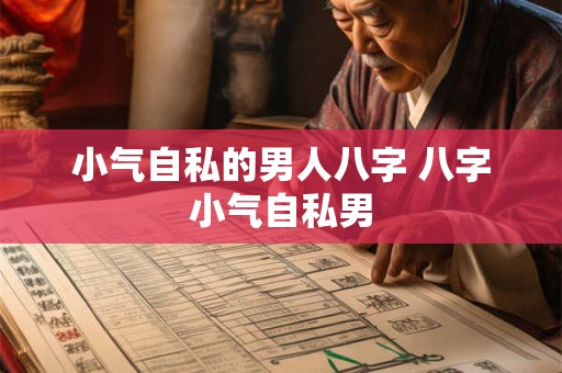 小气自私的男人八字 八字小气自私男