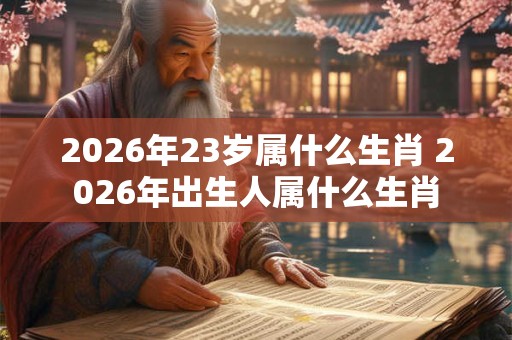 2026年23岁属什么生肖 2026年出生人属什么生肖 2026年23岁属什么生肖 2026年出生人属什么生肖